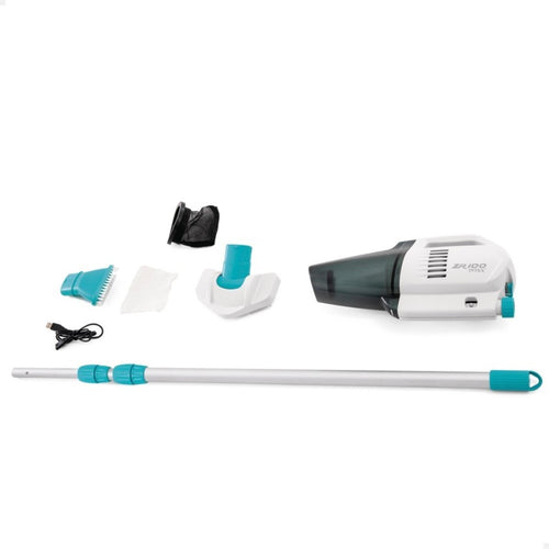 Aspirador de mano INTEX ZR100 con pértiga telescópica, cabezales, filtros y cargador