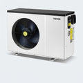 Bomba de calor inverter VEVOR para piscina instalada junto al borde